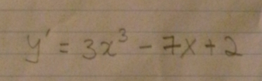 y'=3x^3-7x+2