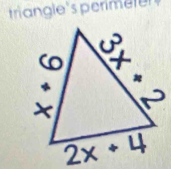 triangle's perimeten