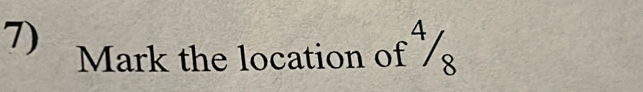 Mark the location of