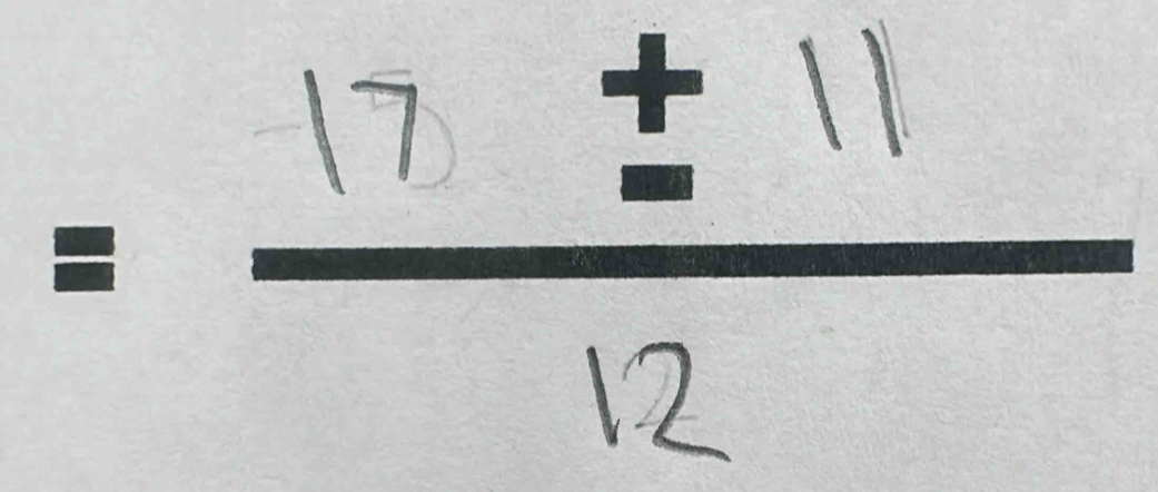 = 17± 11/12 
(2 
-