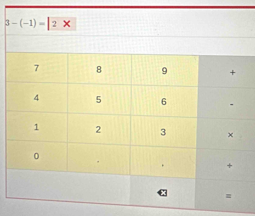 3-(-1)=2*