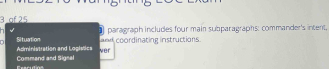 Solved: of 25 n paragraph includes four main subparagraphs: commander's ...