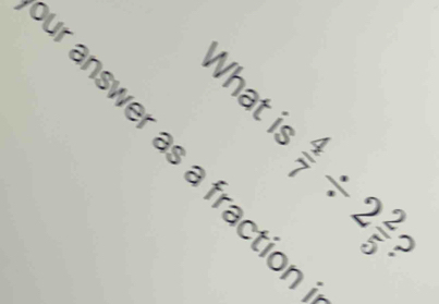 क ह
frac 45)/ 2frac 2
√