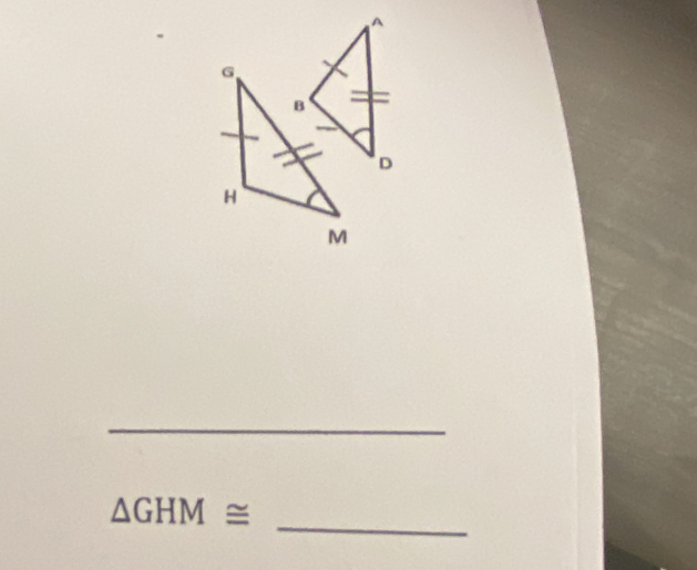 △ GHM≌