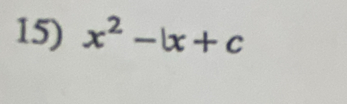 x^2-bx+c