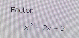 Factor.
x^2-2x-3