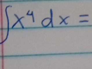 ∈t x^4dx=