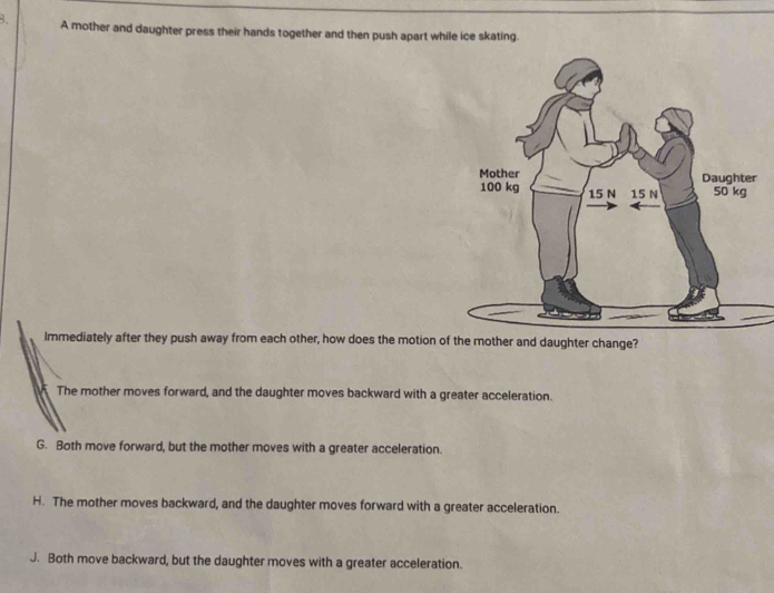 A mother and daughter press their hands together and then push apart ...