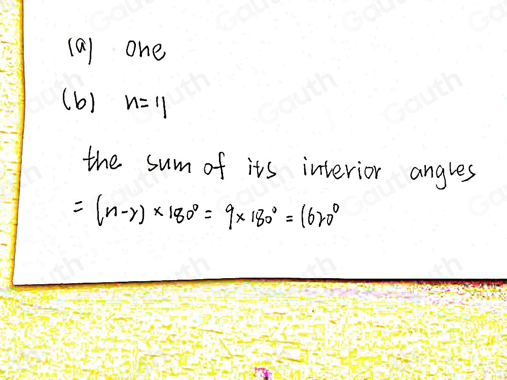 Solved: Look at the polygon below. a) How many sides does it have? b ...