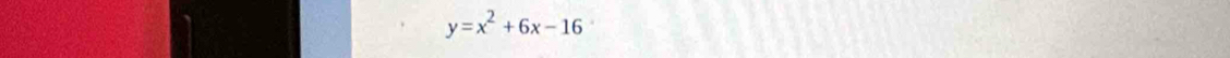 y=x^2+6x-16