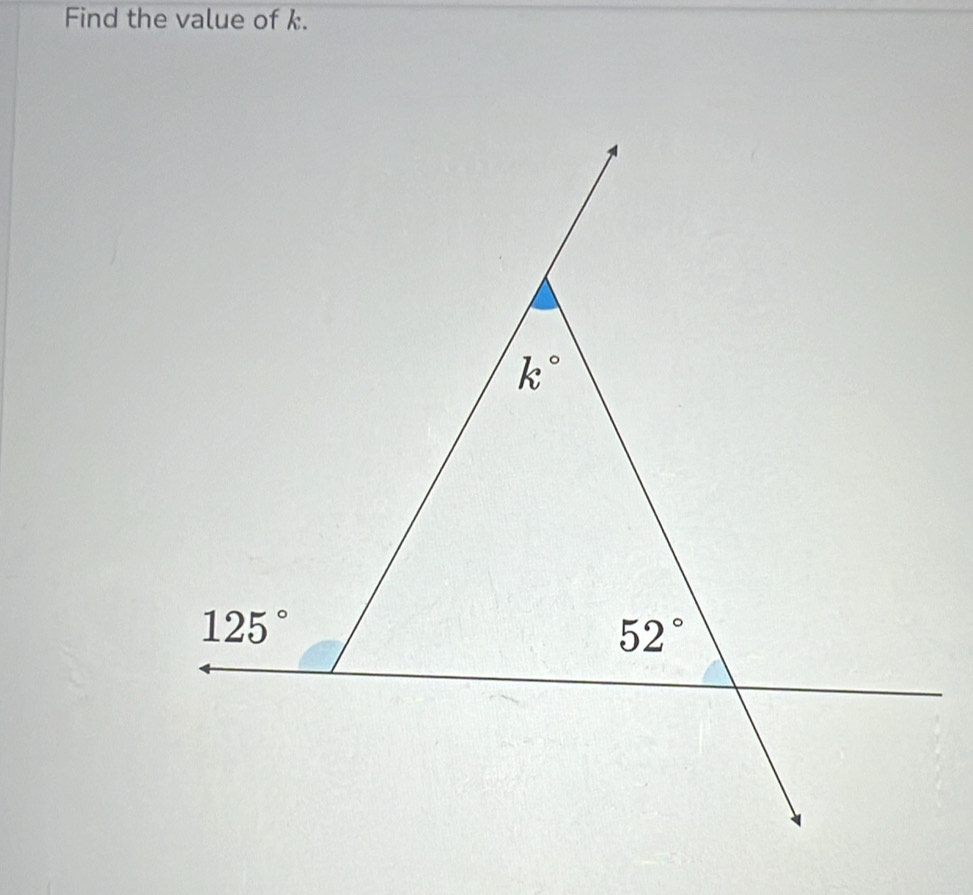 Find the value of k.