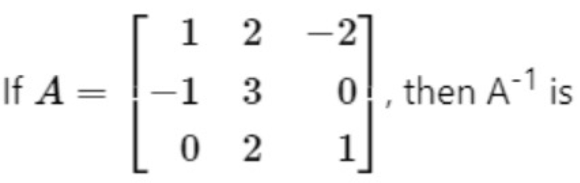 If then A^(-1) is