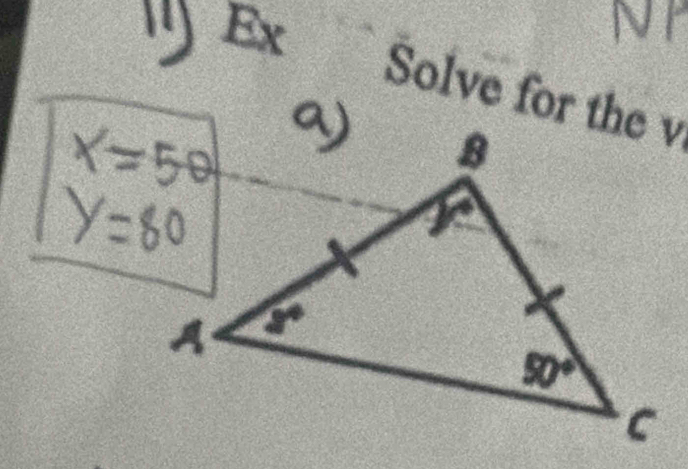 Solve for the v