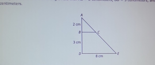 centimeters.