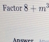 Factor 8+m^3