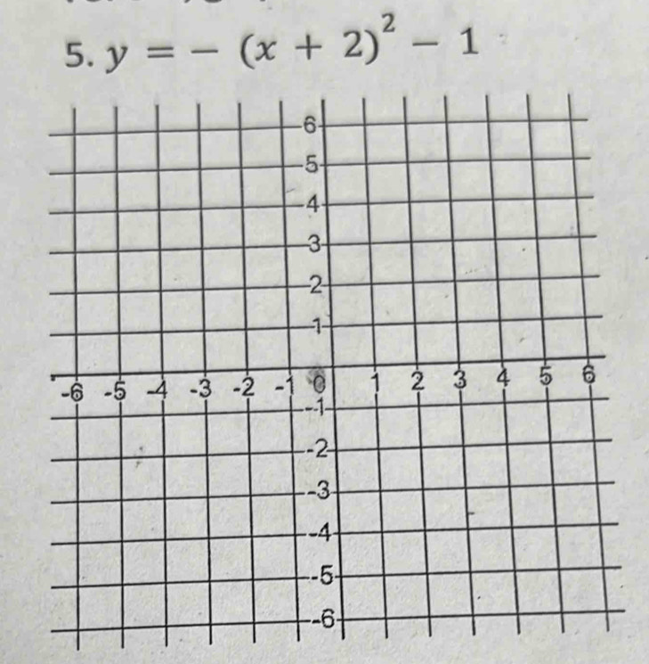 y=-(x+2)^2-1