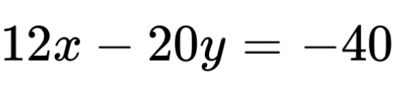 12x-20y=-40