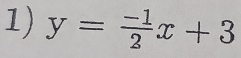 y= (-1)/2 x+3