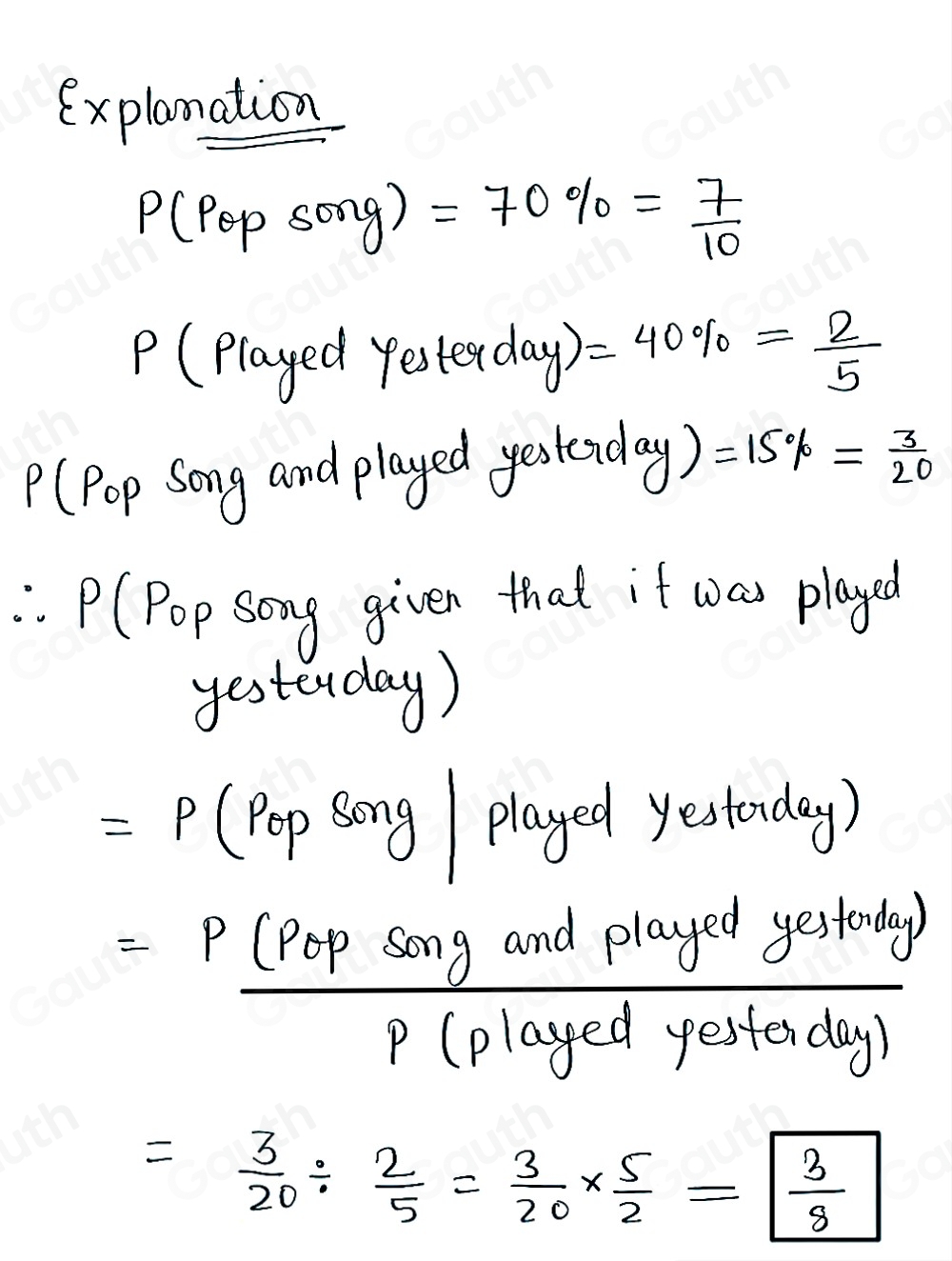 Solved: A radio station plays a song chosen randomly from a list. The ...