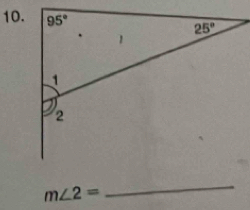 m∠ 2=
_