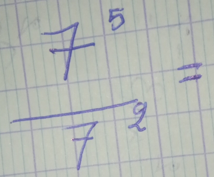  7^8/7^2 =