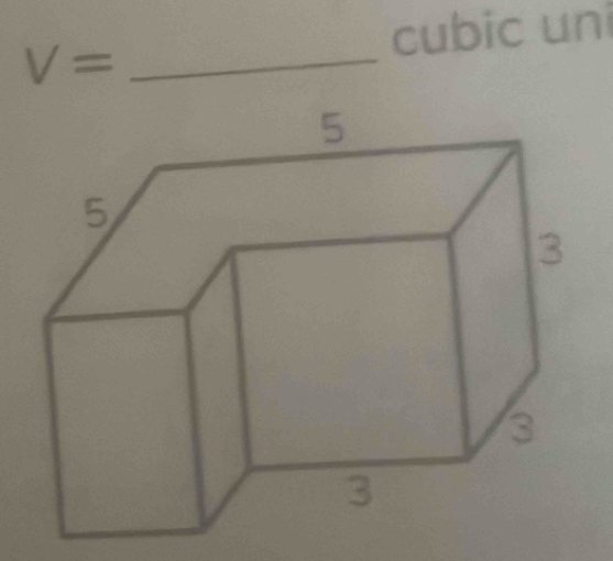 cubic uni 
_ V=