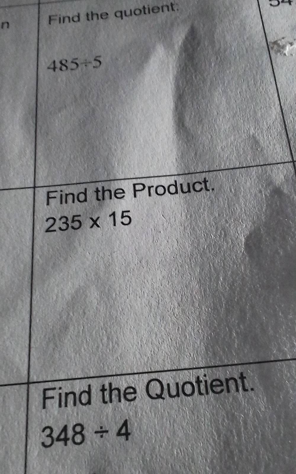 Find the quotient: