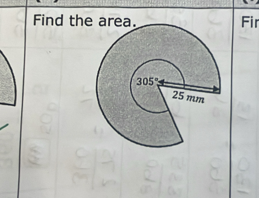 Find the area. Fir