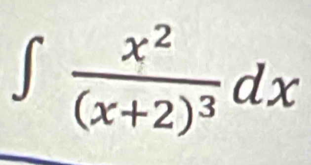 ∈t frac x^2(x+2)^3dx