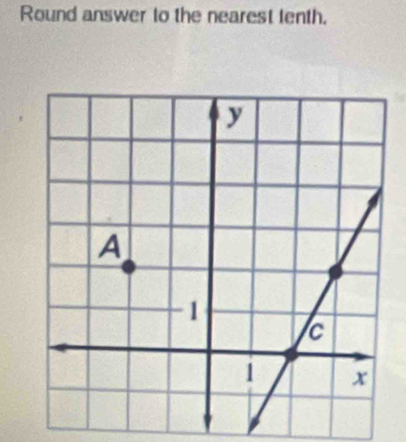 Round answer to the nearest tenth.