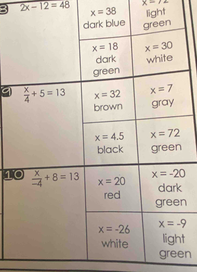 x=72
3 2x-12=48 x=38
light
1
n
t
n