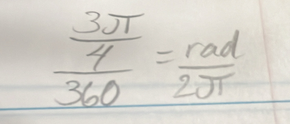 frac  3π /4 360= rad/2π  
105=