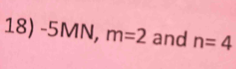 -5MN, m=2 and n=4