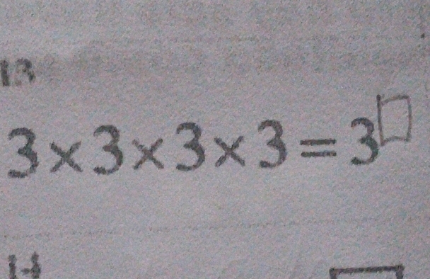 13
3* 3* 3* 3=3 □°