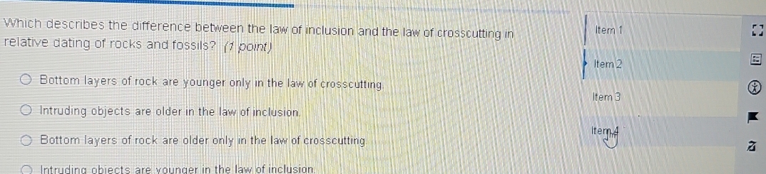 Solved: Which describes the difference between the law of inclusion and ...