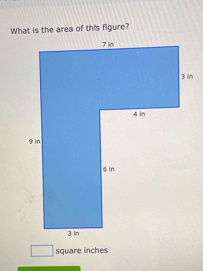 overline  square inches