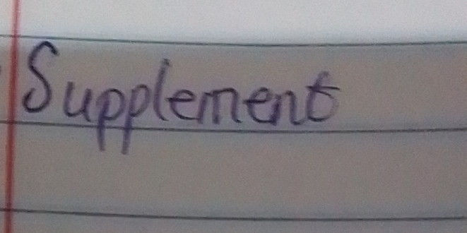 Supplement