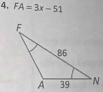 FA=3x-51