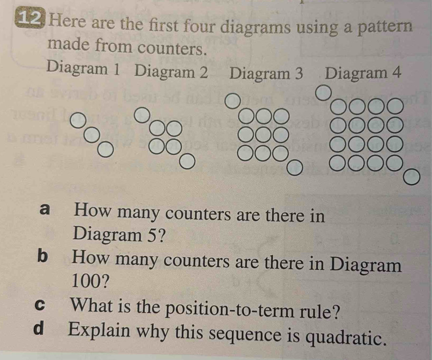 Risolto:Here are the first four diagrams using a pattern made from ...