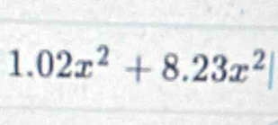 02x^2+8.23x^2|