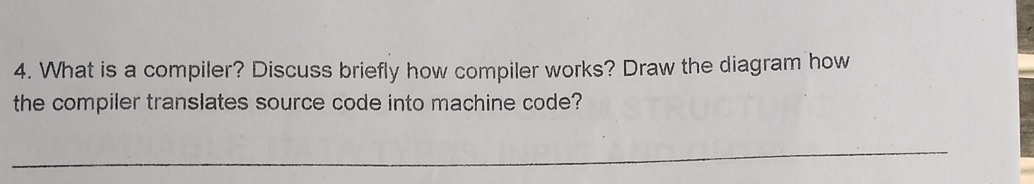 Solved: What is a compiler? Discuss briefly how compiler works? Draw ...