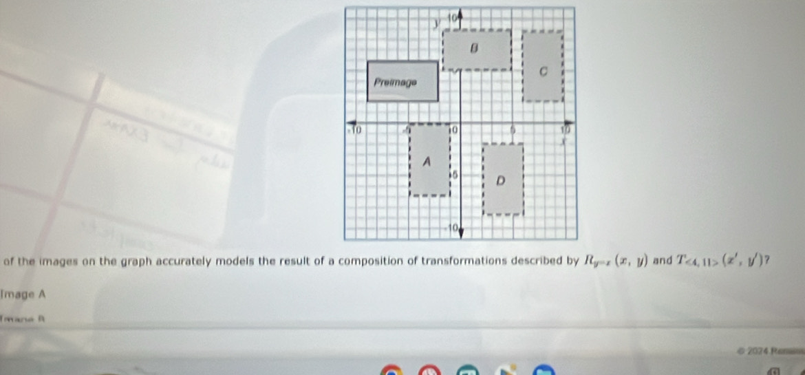 R_y=x(x,y) and T_<4,11>(x',y') ?
Image A
Tana B