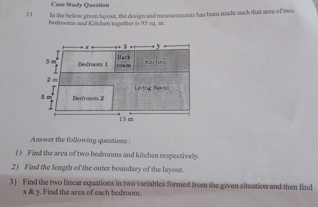 Solved: Case Study Question 11 In the below given layout, the design ...