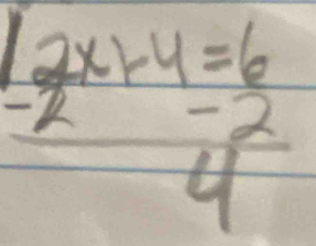  (2x+4=6)/4 