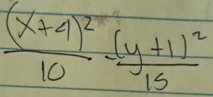 frac (x+4)^210-frac (y+1)^215