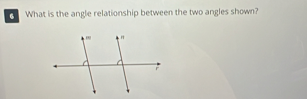 What is the angle relationship between the two angles shown?