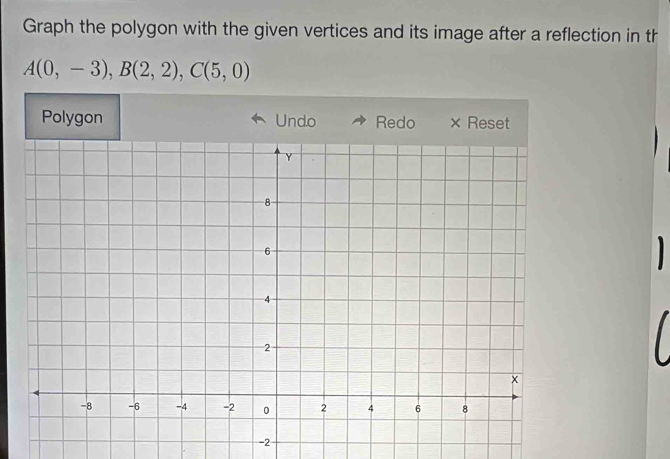 Solved: Graph the polygon with the given vertices and its image after a ...