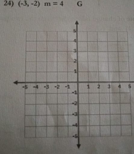 (-3,-2)m=4 G 
5