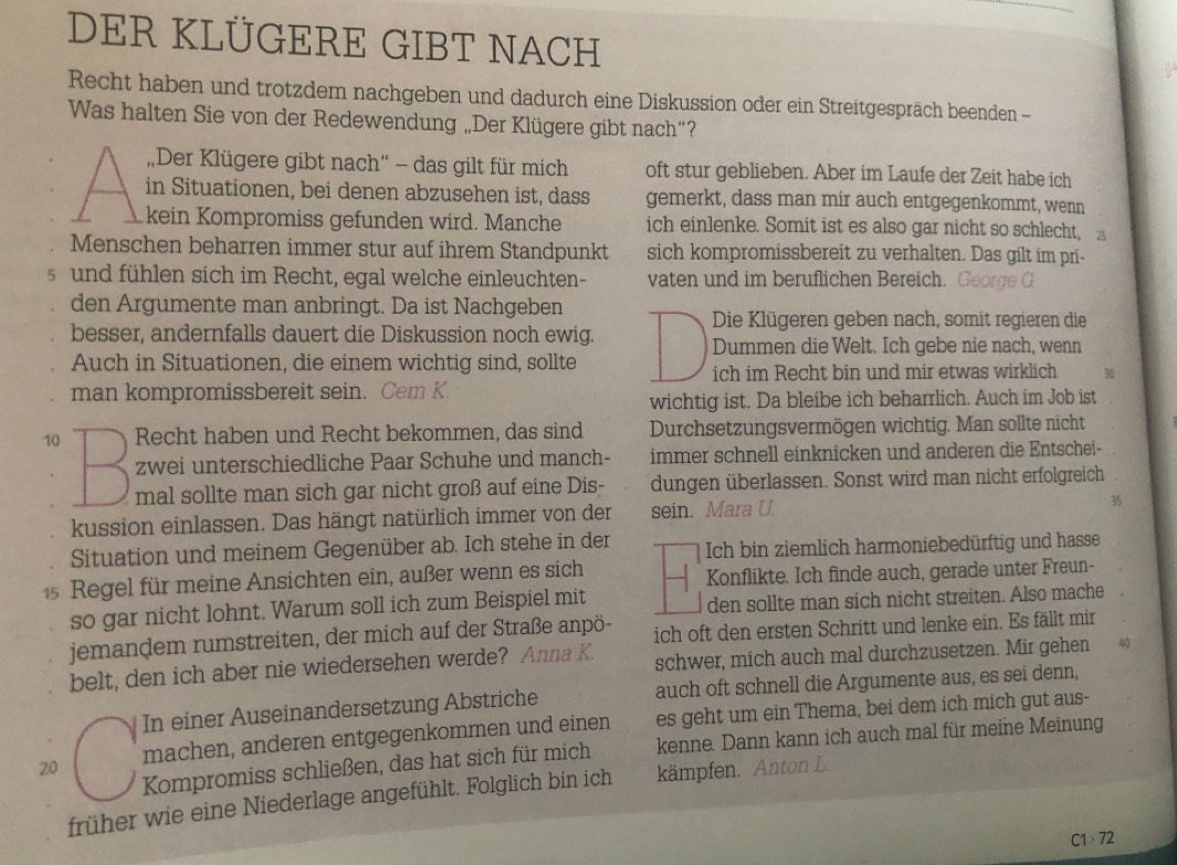 Der Klügere Gibt Nach