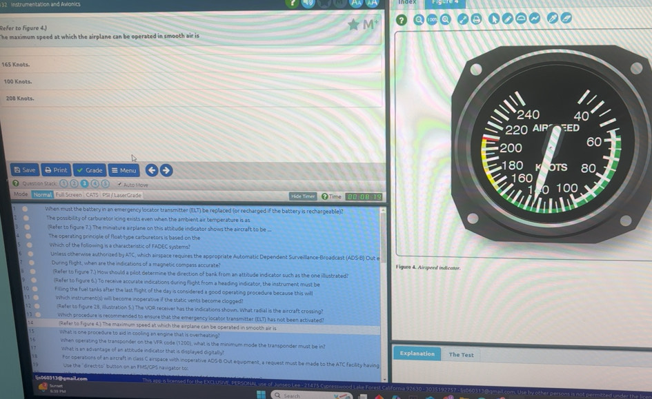 Solved: Instrumentation and Avionics Refer to figure 4.) The maximum ...